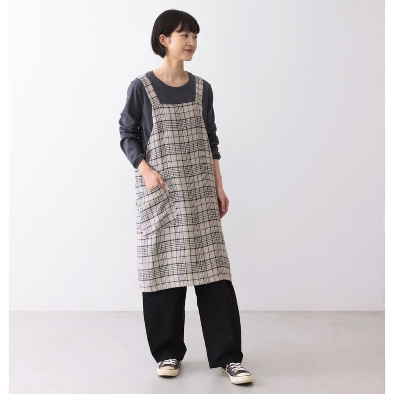 Japanese Hemp Apron with Cross Back