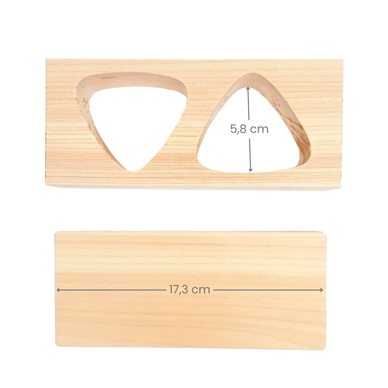 Japanese Hinoki Wood Onigiri Mold - Duo