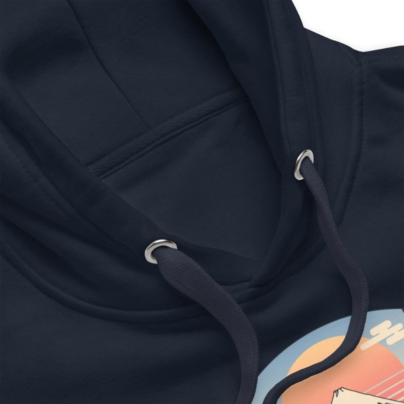 Japanese Hoodie - Cat & Mount Fuji