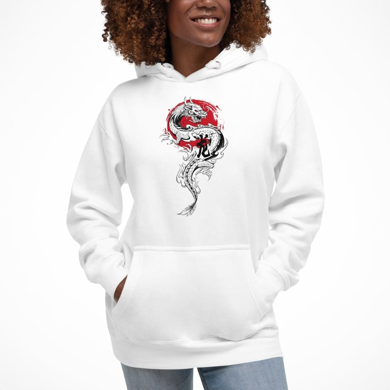 Japanese Hoodie - Dragon & Sun