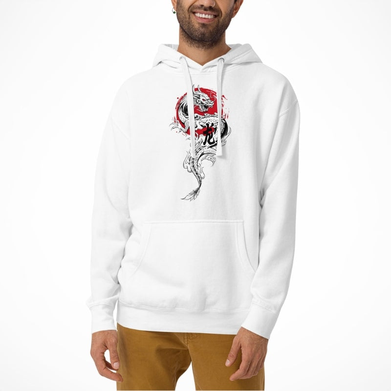 Japanese Hoodie - Dragon & Sun