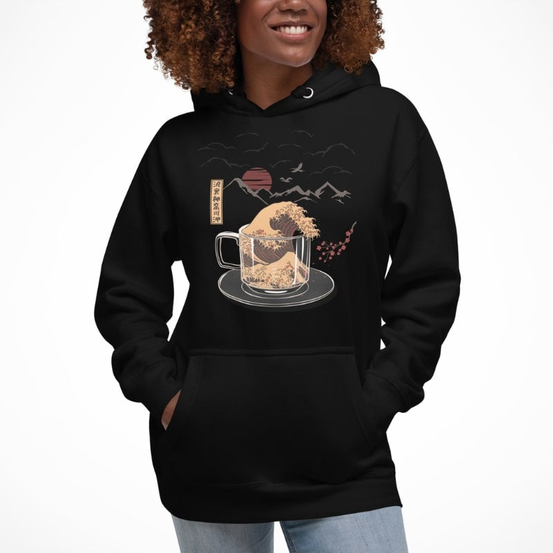 Japanese Hoodie - Kanagawa Coffee