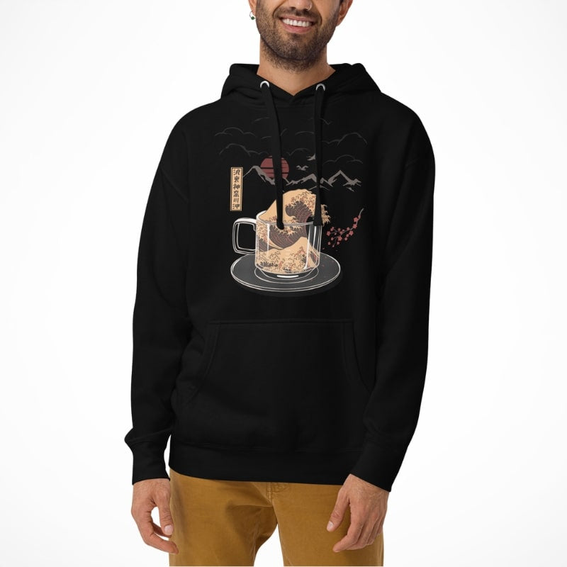 Japanese Hoodie - Kanagawa Coffee