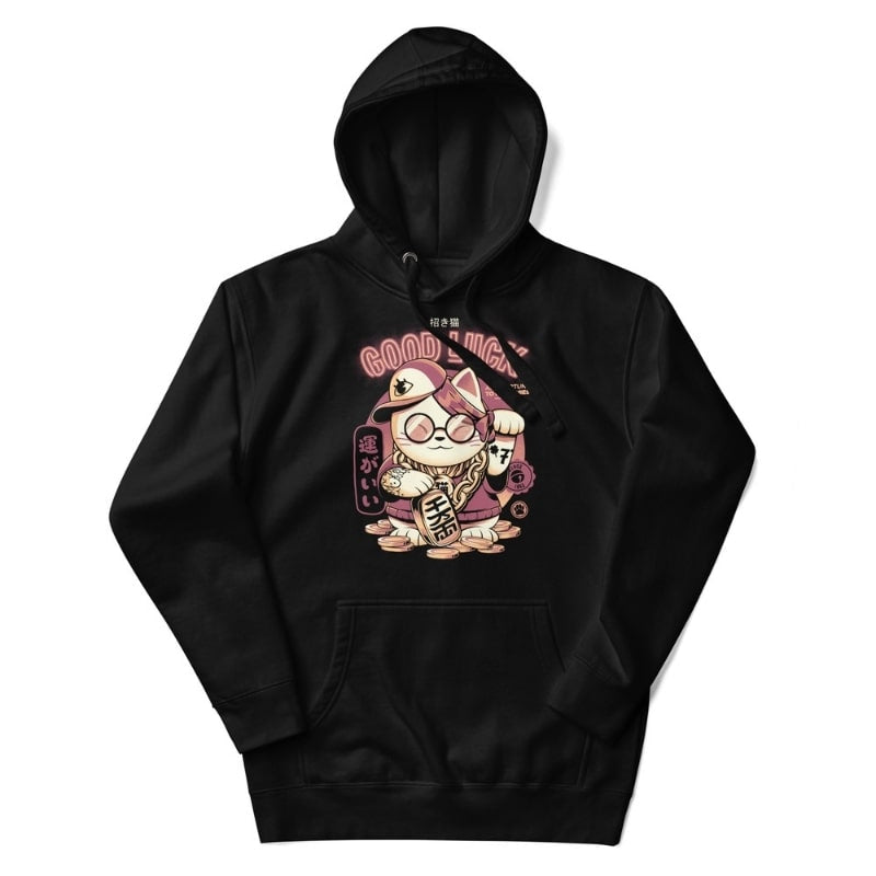 Japanese Hoodie - Maneki Neko S