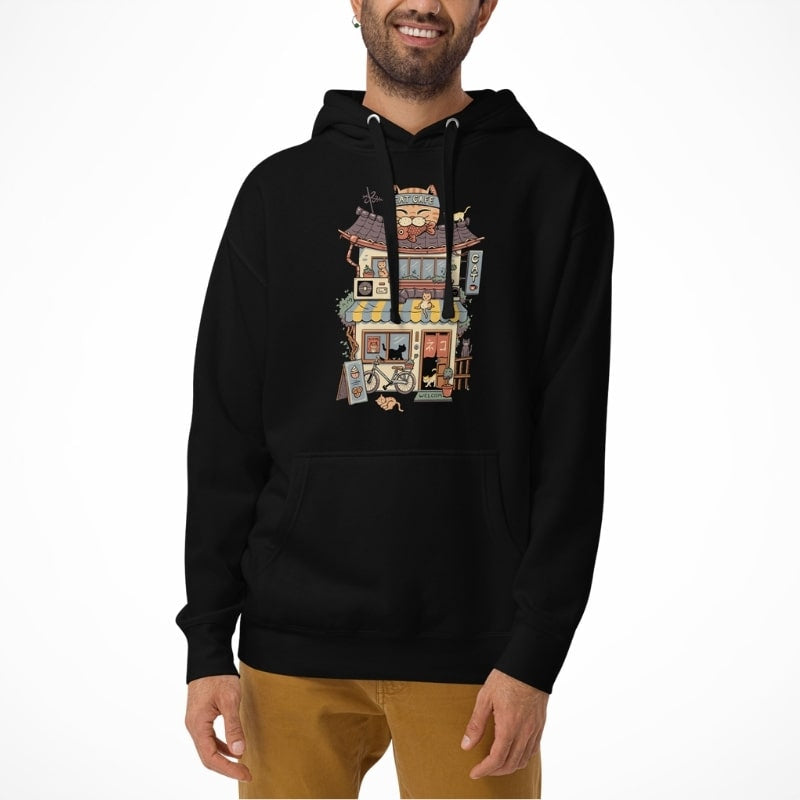 Japanese Hoodie - Neko Coffee