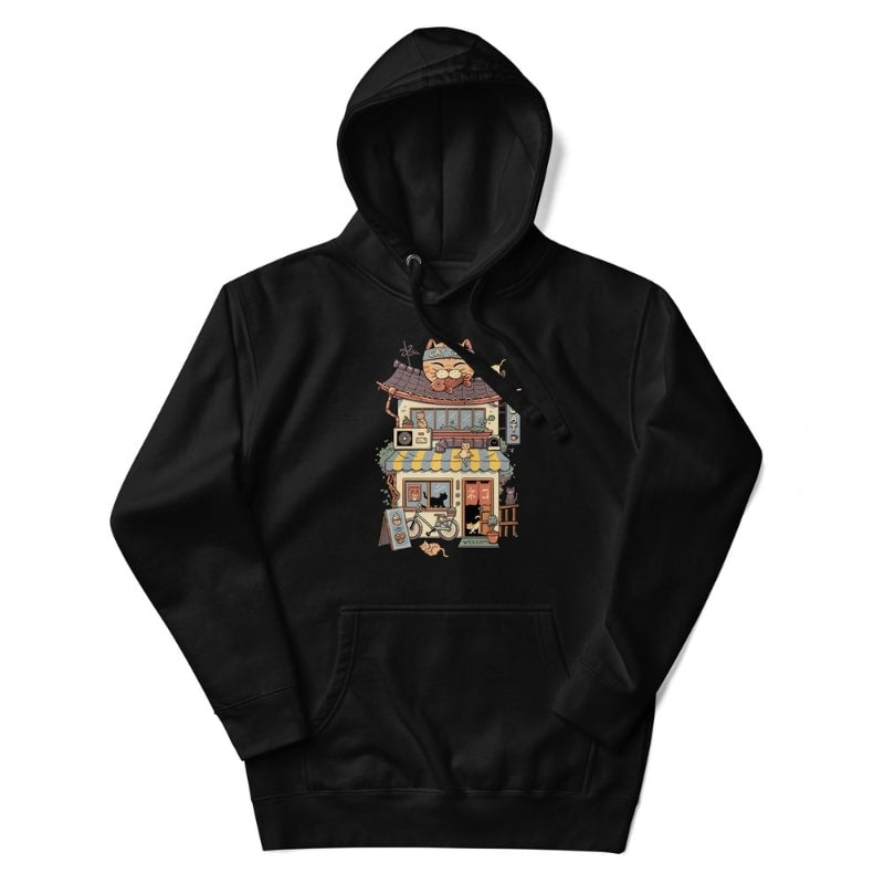 Japanese Hoodie - Neko Coffee S