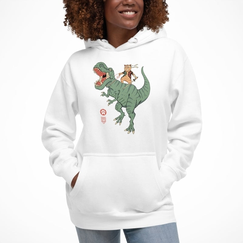 Japanese Hoodie - Neko T-Rex