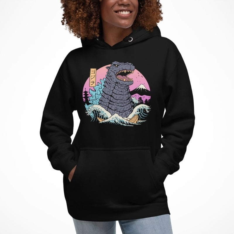 Japanese Hoodie - Retro Kaiju