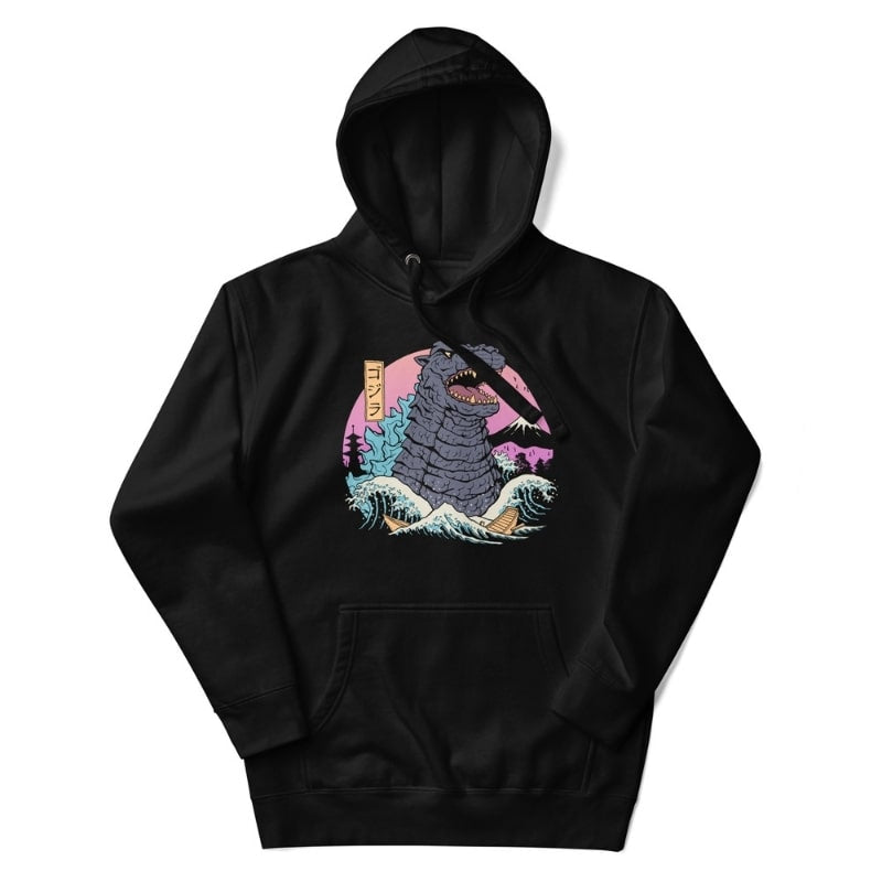 Japanese Hoodie - Retro Kaiju S