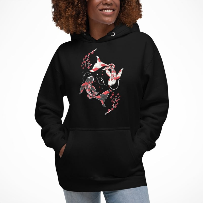 Japanese Hoodie - Sakura Koi