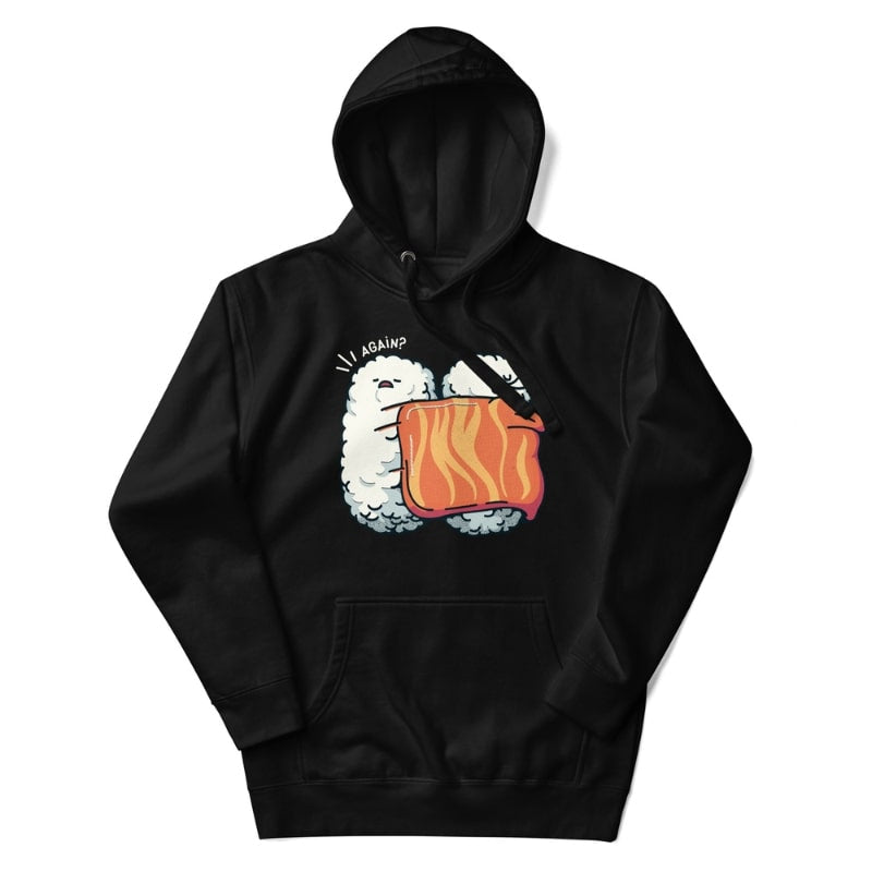 Japanese Hoodie - Sleeping Sushi S