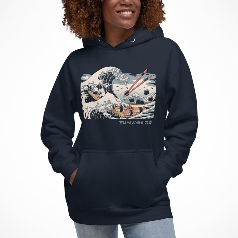 Japanese Hoodie - Sushi Kanagawa