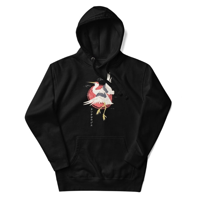 Japanese Hoodie - Tanchou S / Black