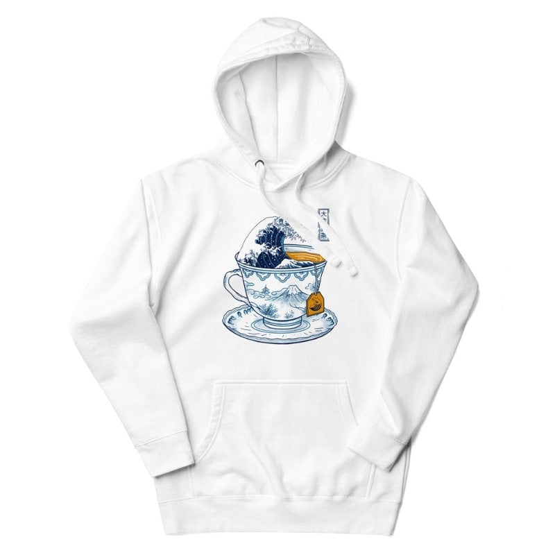 Japanese Hoodie - The Great Tea off Kanagawa S