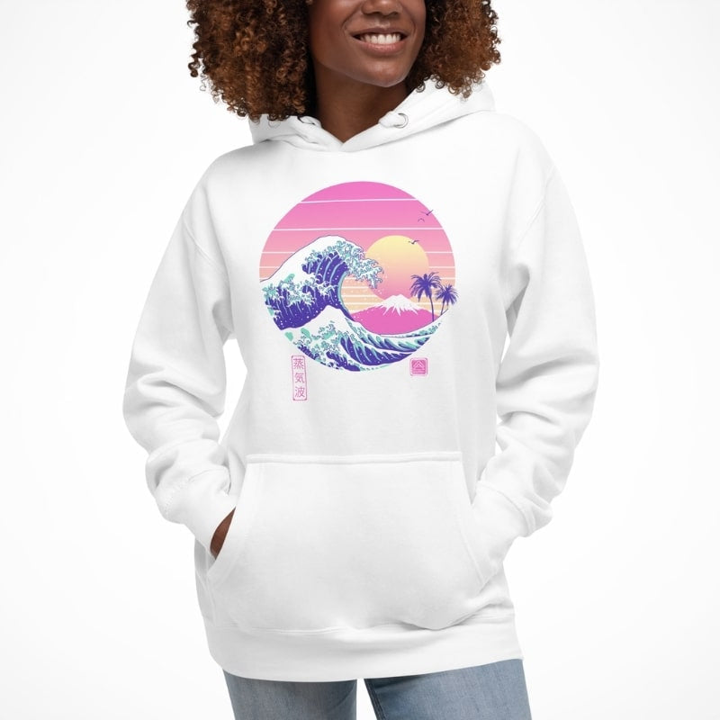 Japanese Hoodie - The Great Vapor Wave