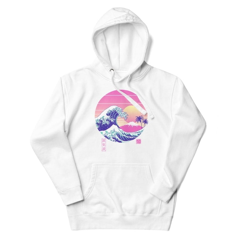 Japanese Hoodie - The Great Vapor Wave S