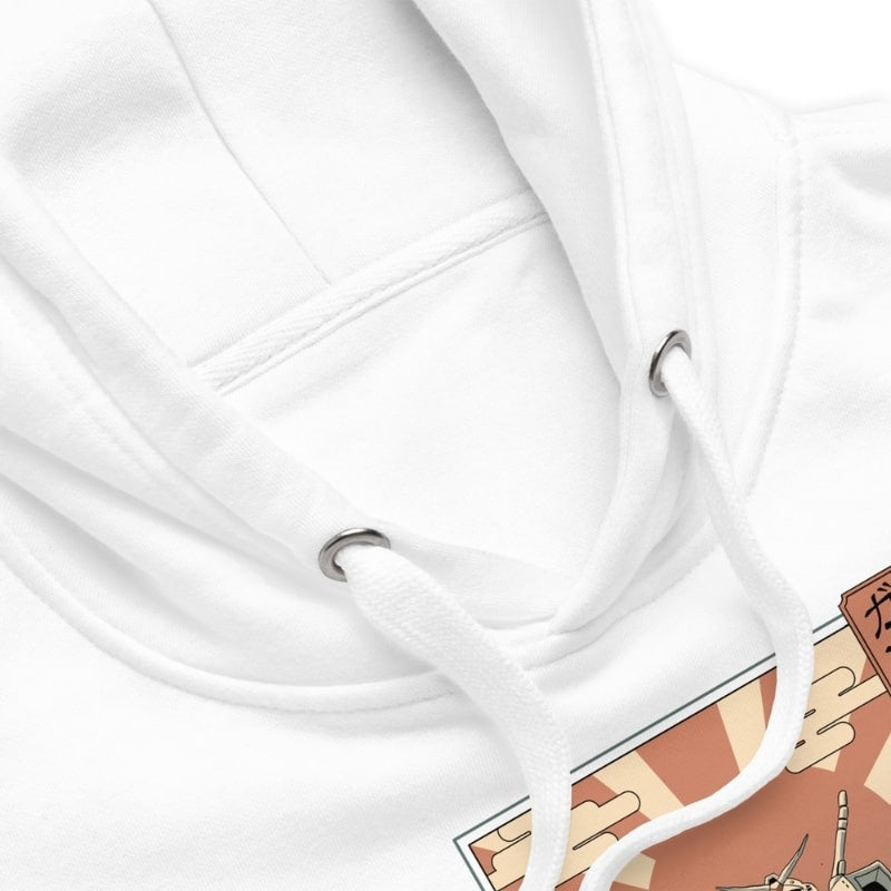 Japanese Hoodie - Ukiyo-e Mecha & Fuji