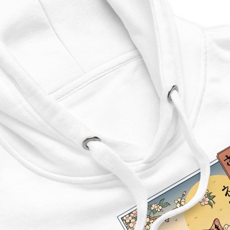 Japanese Hoodie - Ukiyo-e Neko Sakura