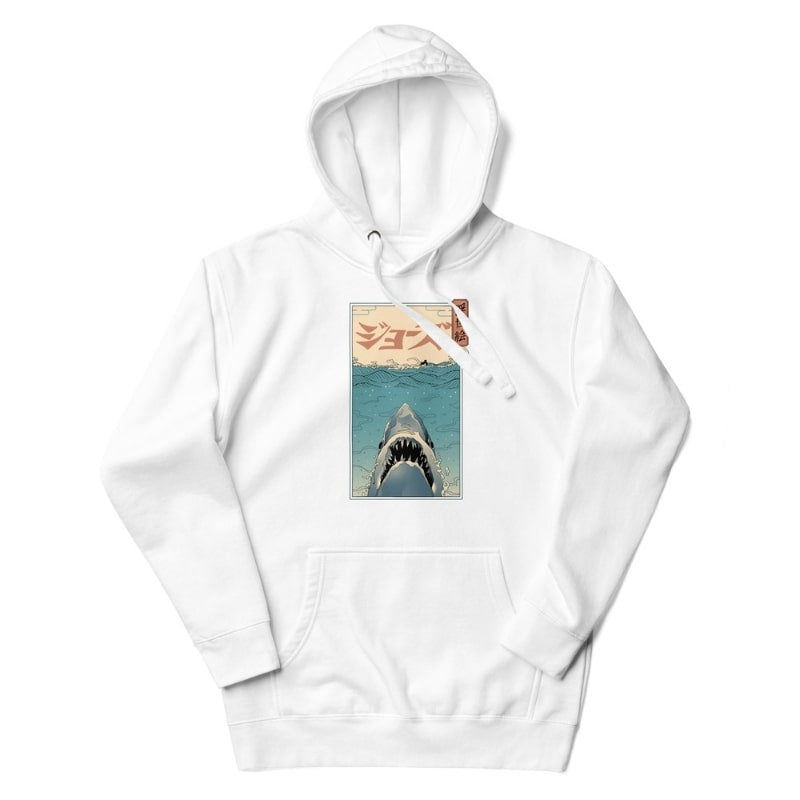 Japanese Hoodie - Ukiyo-e Shark Attack S