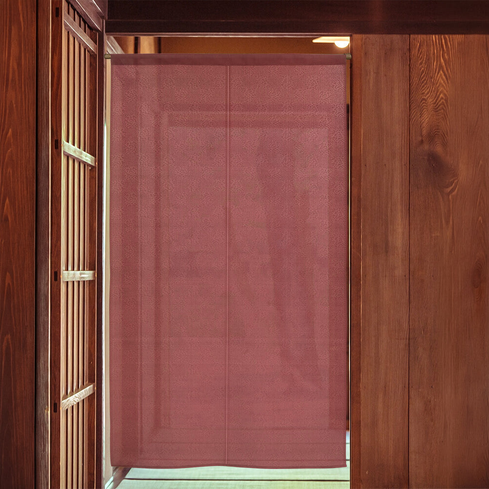 Japanese Ichimatsu Noren - Burgundy 85 x 150 cm