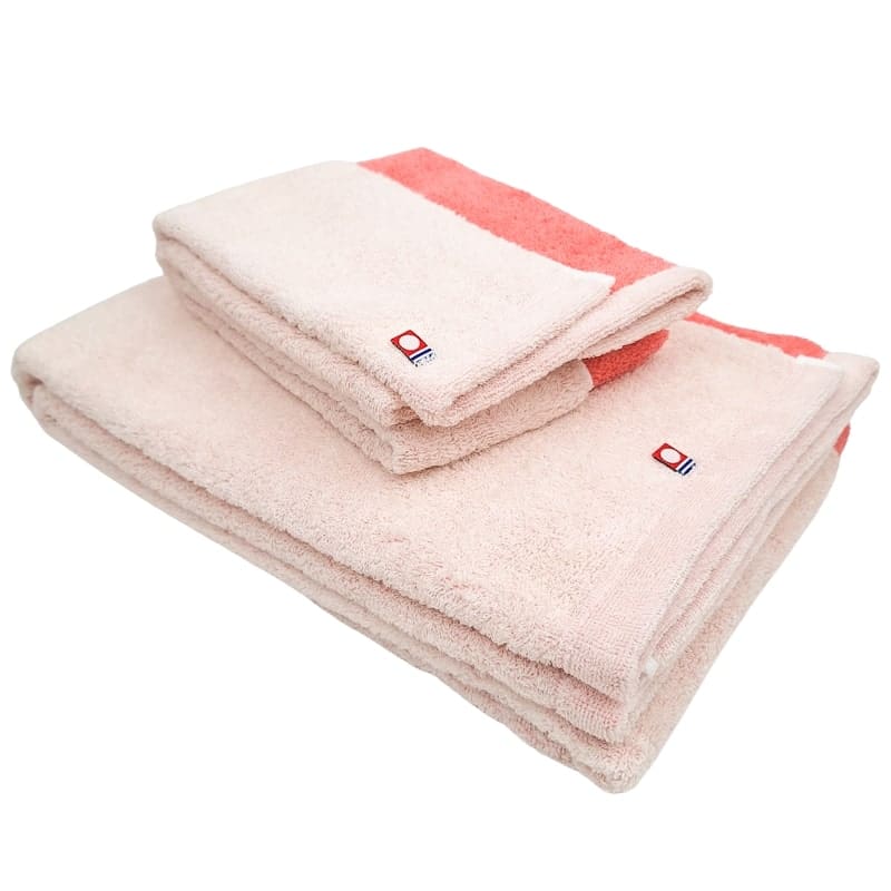 Japanese Imabari Face Towel - Bicolore Pink