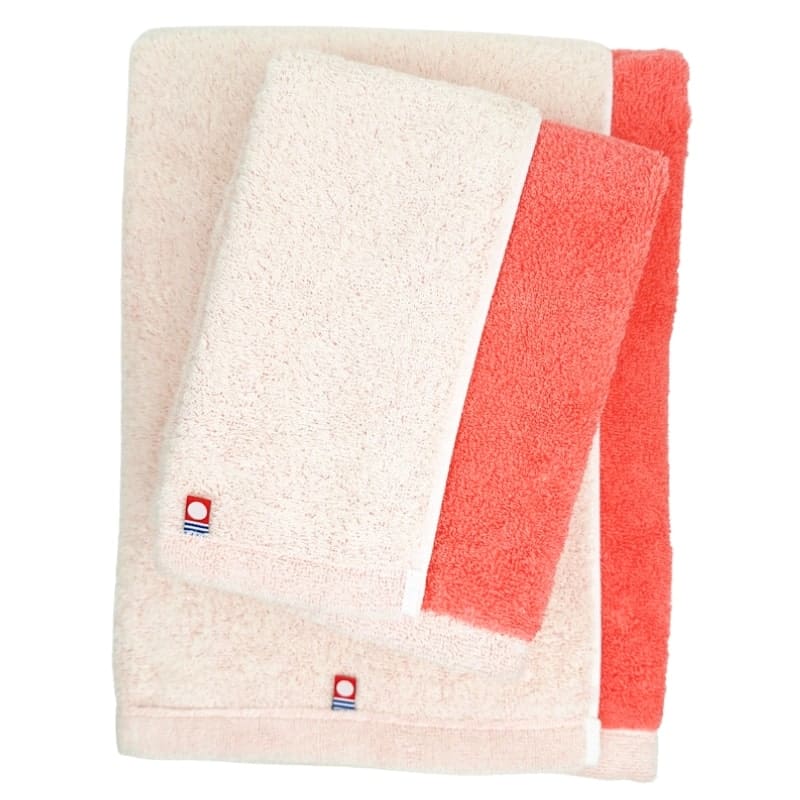Japanese Imabari Face Towel - Bicolore Pink