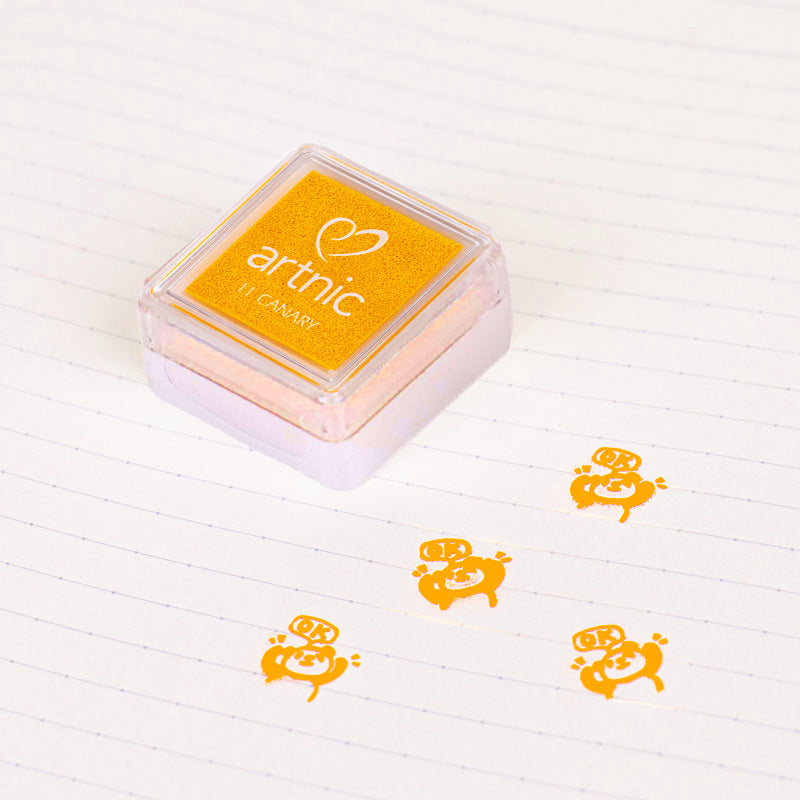 Japanese Ink Pad – 7 Colors to Choose From Canary Yellow