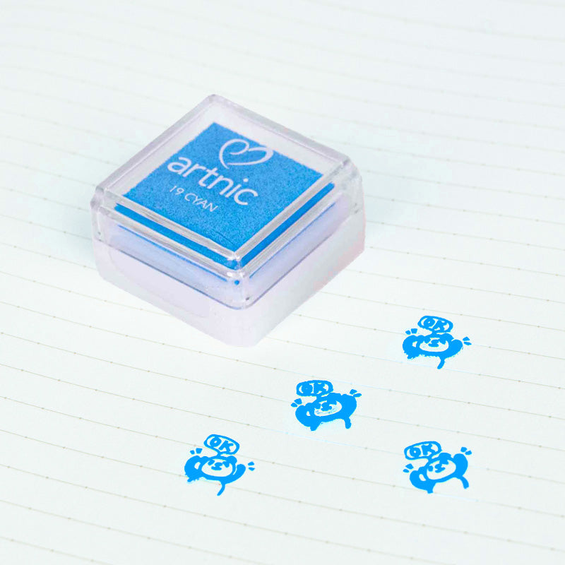 Japanese Ink Pad – 7 Colors to Choose From Cyan Blue