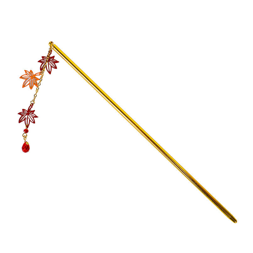 Japanese Kanzashi Hairpin – Momiji Leaves