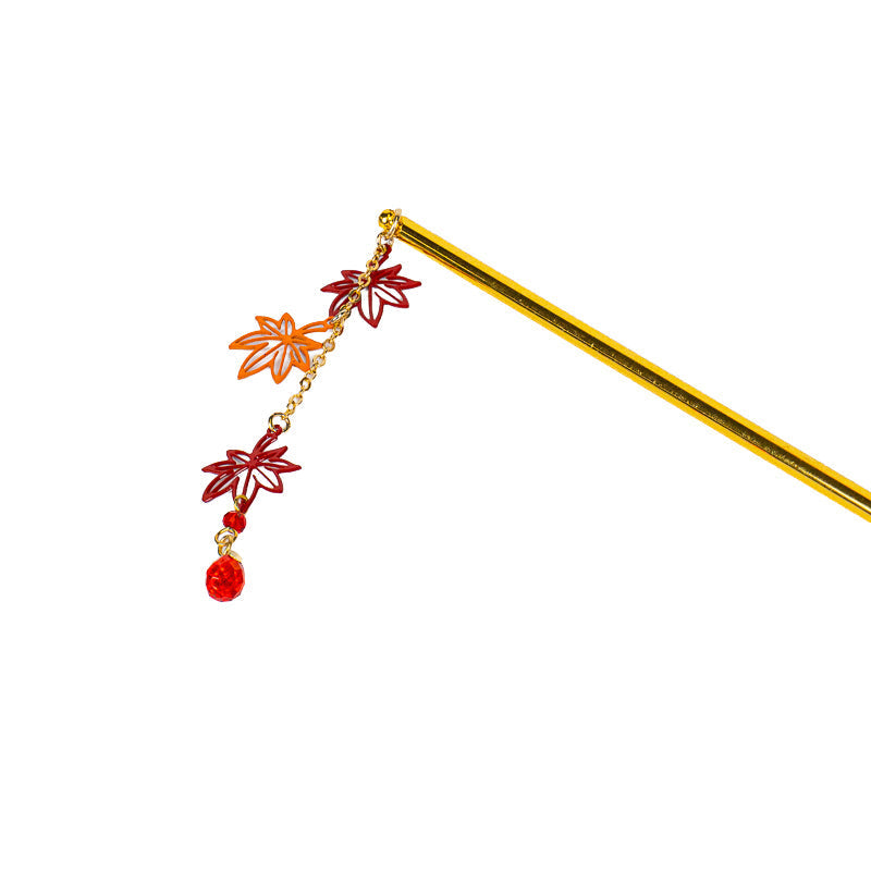 Japanese Kanzashi Hairpin – Momiji Leaves