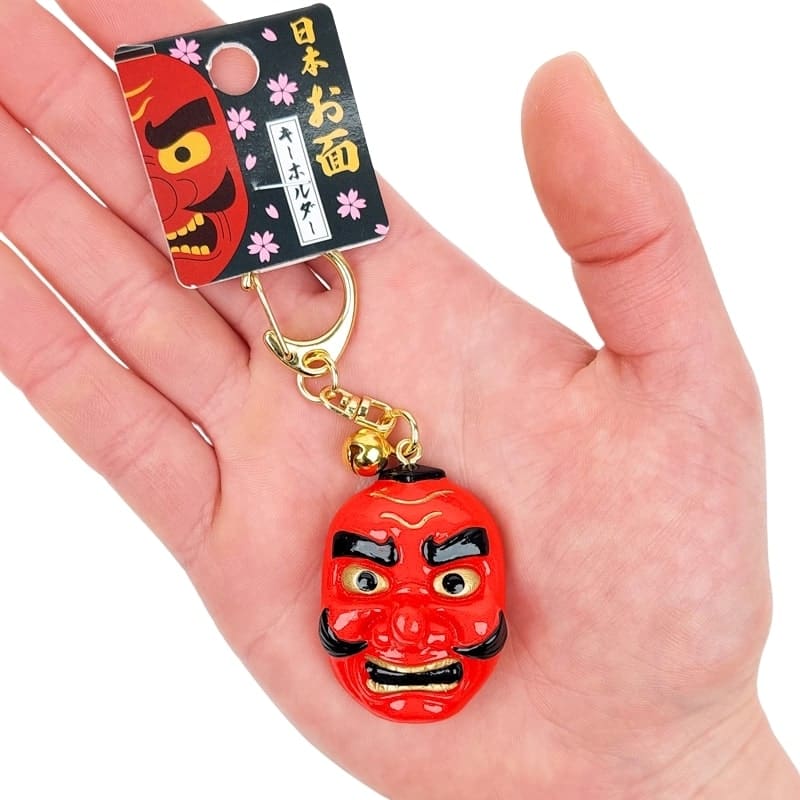 Japanese Keychain - Tengu Mask