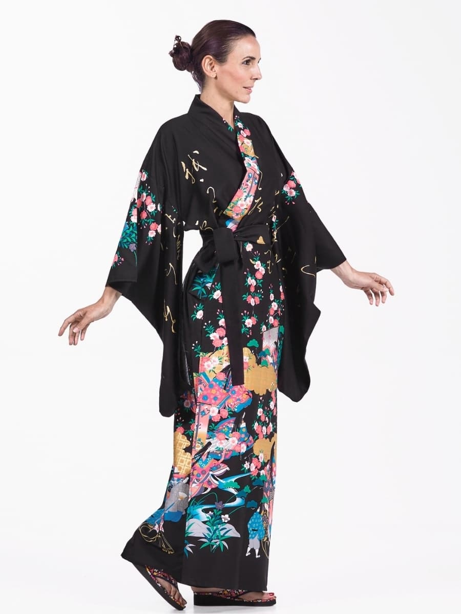 Japanese Kimono Women - Furisode Style One size