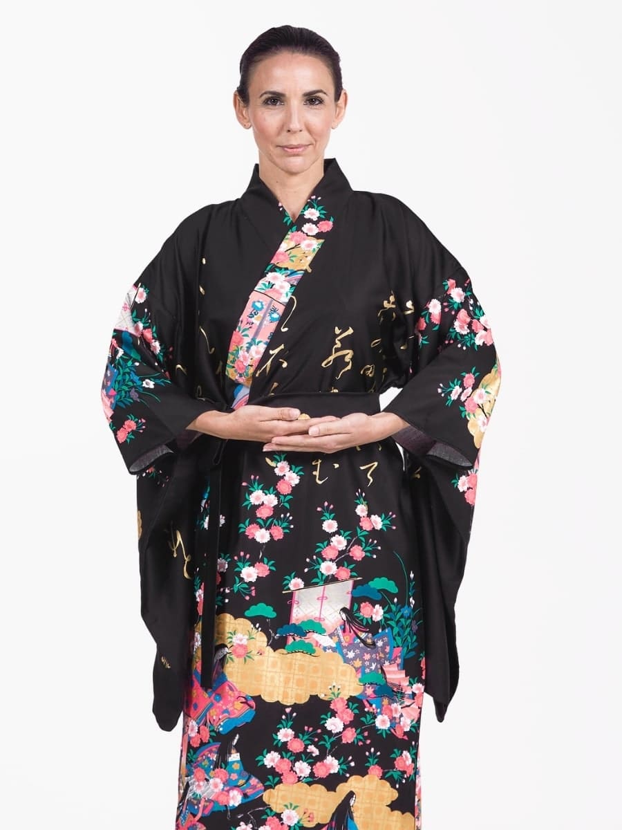 Japanese Kimono Women - Furisode Style One size