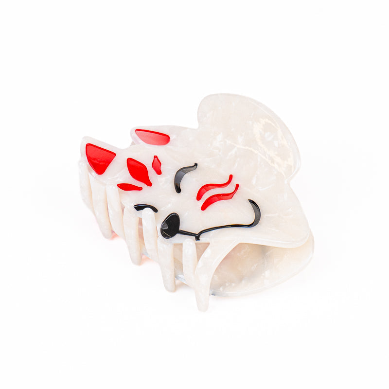 Japanese Kitsune Mask Hair Claw Clip