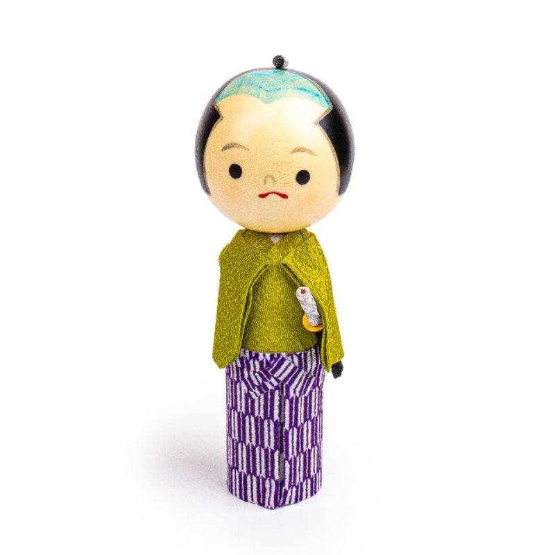 Japanese Kokeshi Doll - Young Samurai