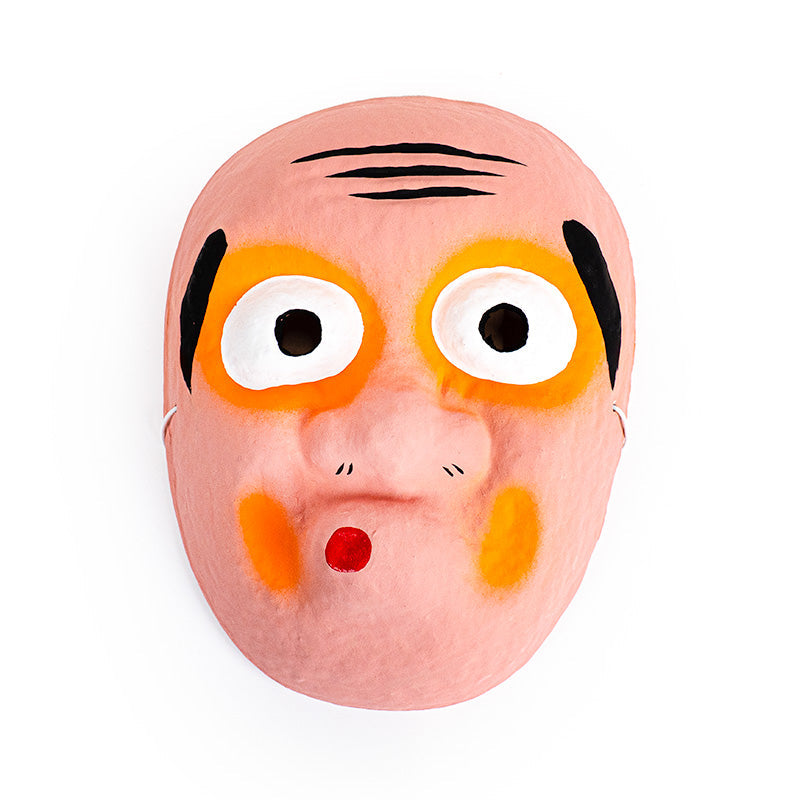 Japanese Mask - Papier-Mâché - Hyottoko
