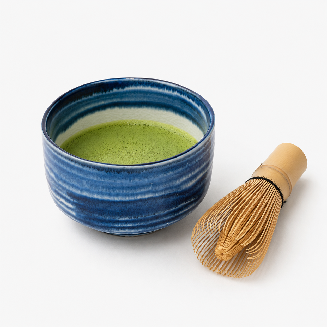 Japanese Matcha Bowl – Cobalt Blue