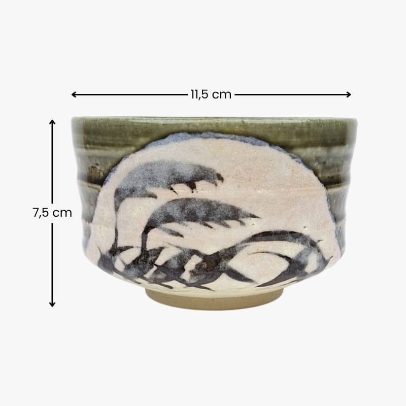 Japanese Matcha Bowl - Oribe Ashi