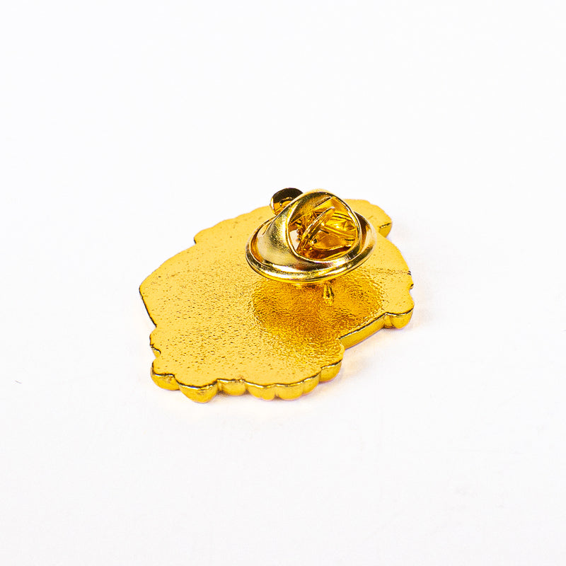 Japanese Metal Pin Badge – Daruma & Sakura