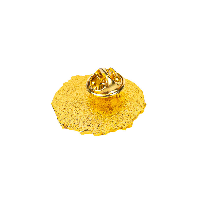 Japanese Metal Pin Badge – Momiji Pagoda & Fuji