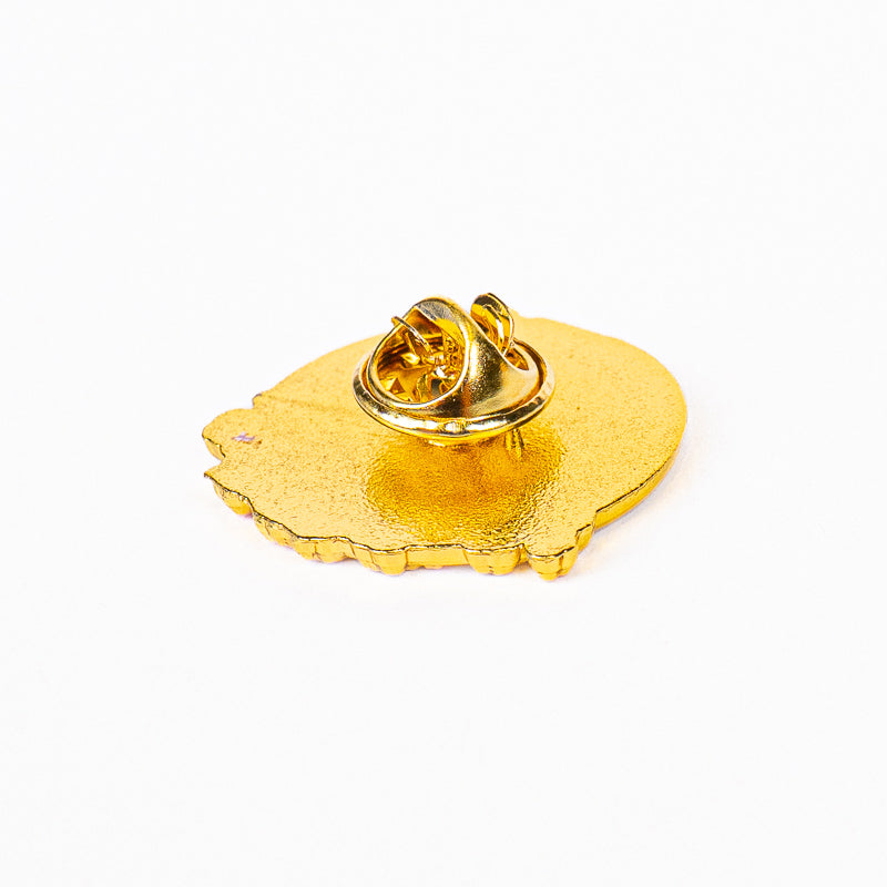 Japanese Metal Pin Badge – Pagoda Fuji & Sakura