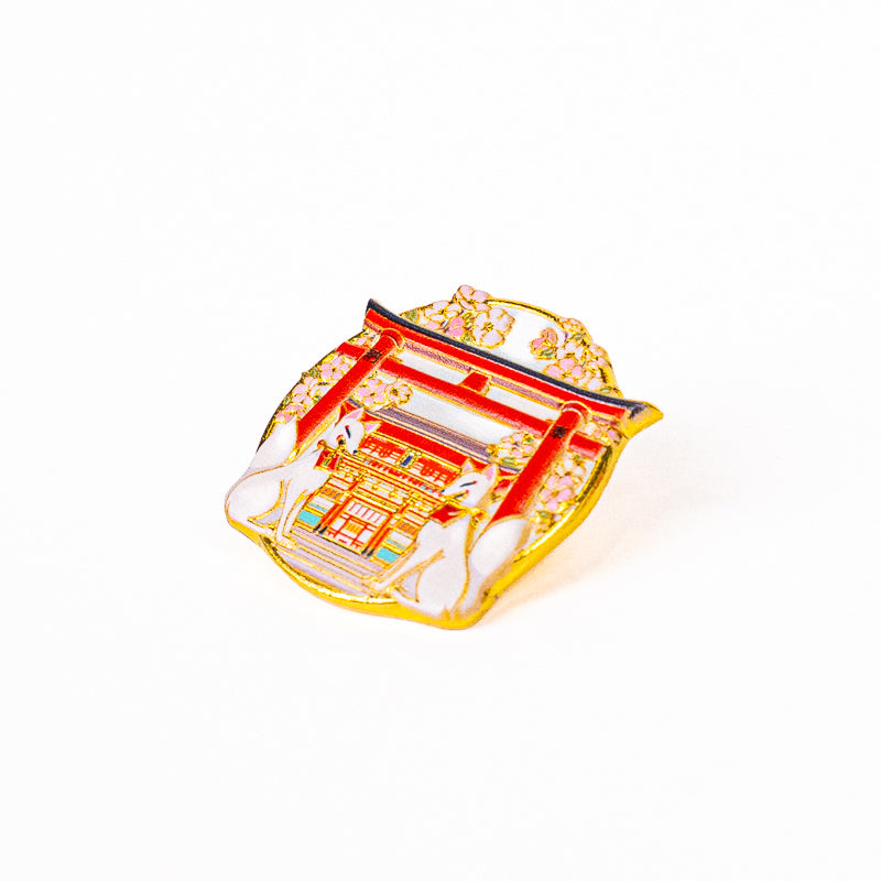 Japanese Metal Pin Badge – Torii Gate