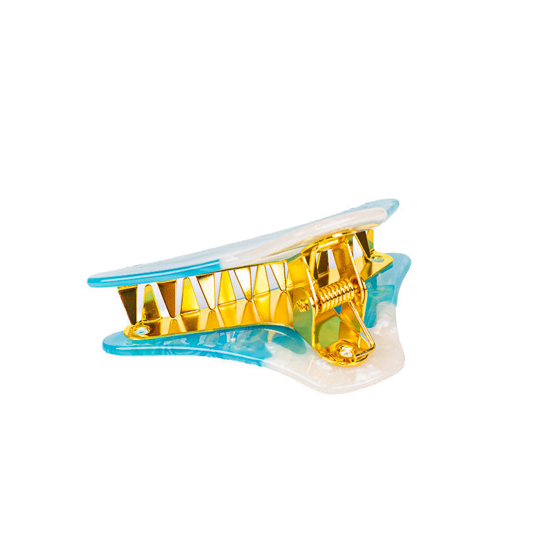 Japanese Mount Fuji Hair Claw Clip – Turquoise