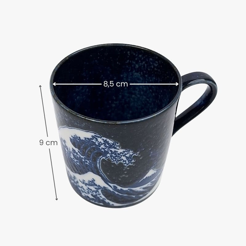 Japanese Mug – Kanagawa Blue