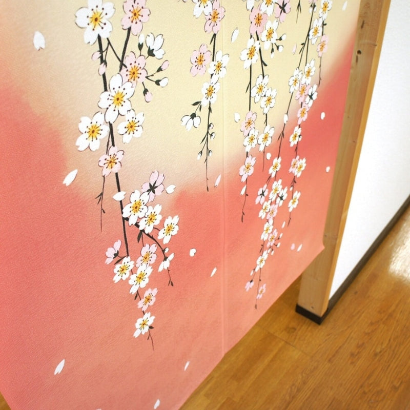 Japanese Noren Cherry Blossom 85 x 150 cm (33.5’’ x 59’’)