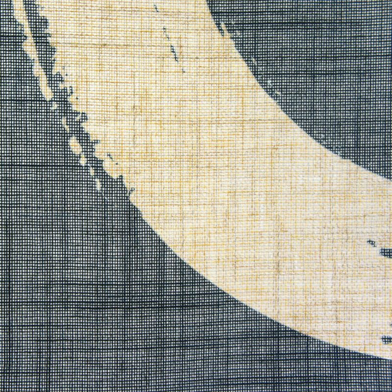 Japanese Noren - Enso Blue 85 x 150 cm (33.5’’ x 59’’)