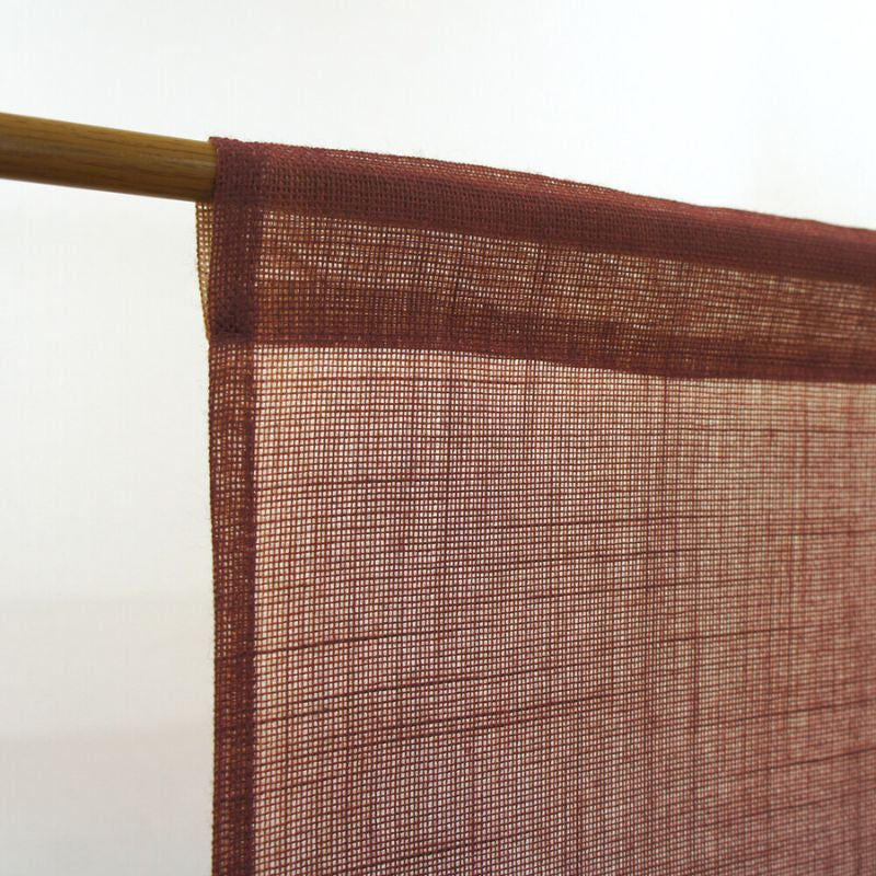 Japanese Noren - Enso Brown 85 x 150 cm (33.5’’ x 59’’)