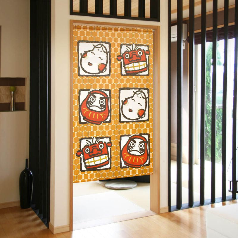 Japanese Noren - Luck 85 x 150 cm (33.5’’ x 59’’)