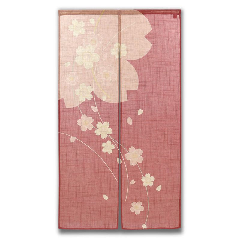 Japanese Noren - Sakura Flower 85 x 150 cm (33.5’’ x 59’’)
