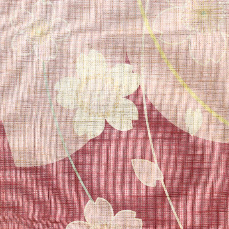 Japanese Noren - Sakura Flower 85 x 150 cm (33.5’’ x 59’’)